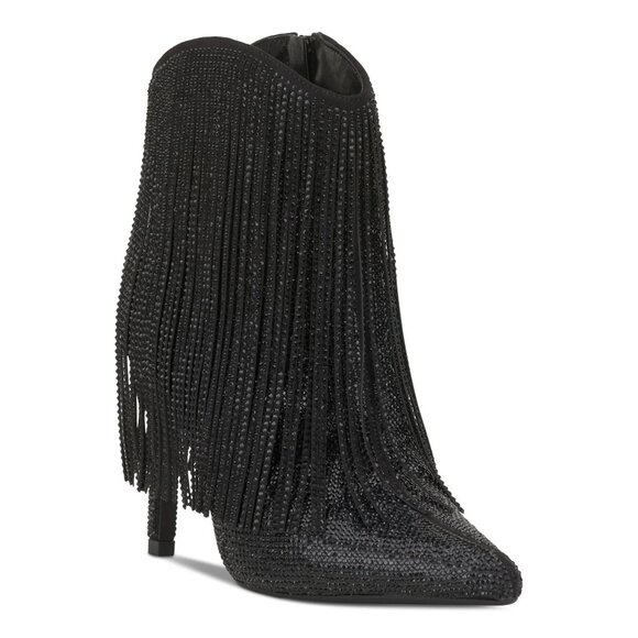 Inc Womens Pointed Toe Stiletto Zip-up Western Boots - Picture 1 of 4